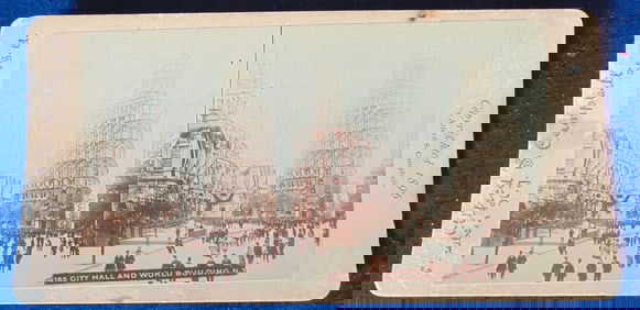 City Hall and World Building - New York City 1896