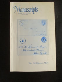 Manuscripts Spring 1988