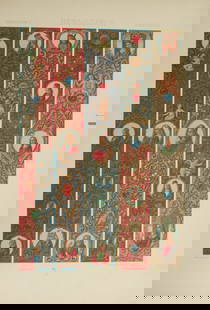 Renaissance Design Chromolithograph: Renaissance Design (Ornament) French School (Third Quarter 19th Century), , under artistic direction of Albert Charles Auguste Racinet (1825-1893) Artist: Gaulard