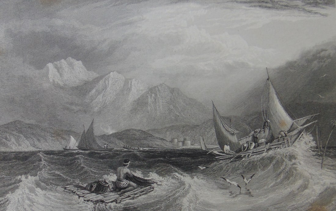 Bombay Harbour - Fishing Boats in the Monsoon (1 of 3)