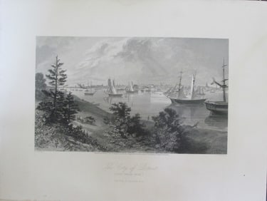 The City of Detroit From Canada Shore