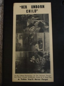 Her Unborn Child - 1930 Broadside