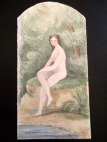 Nude Woman on Rock