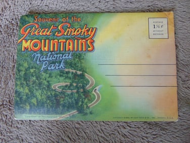 Accordion Fold Scenic Views Great Smoky Mountains