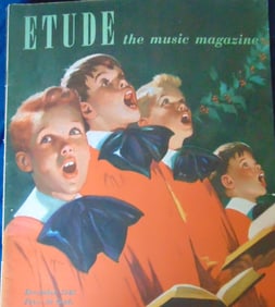 Etude Christmas Issue Maruice M Bower Illustrator