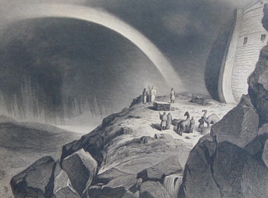 The Bow in the Clouds- Mezzotint