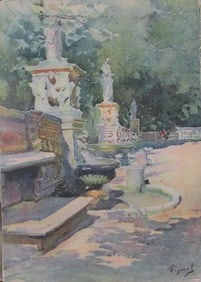 Gardens Of The Villa Borghese - Pierre Vignal