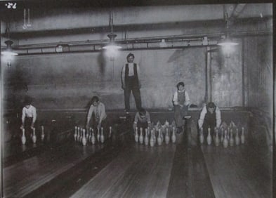 Bowling Alley Pin Boys 1 a.m. - Lewis W. Hine