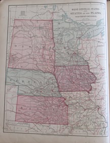 Map of West Central and Plains States