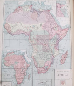 Political Map of Africa 1889