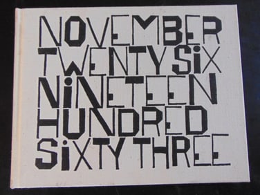 November Twenty Six Nineteen Hundred Sixty Three
