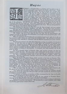 Tribute to President Rutherford B. Hayes: Tribute to President Rutherford B. Hayes  Artist: After Gilbert Stuart Print Type: Photogravure Date: 1907 Publisher: Bureau of National Literature & Art Dimensions: 1