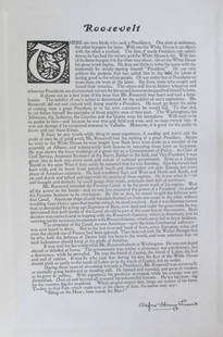 Tribute to President Theodore Roosevelt: Tribute to President Theodore Roosevelt  Artist: After Gilbert Stuart Print Type: Photogravure Date: 1907 Publisher: Bureau of National Literature & Art Dimensions: 14