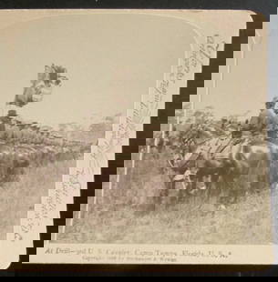 3rd US Cavalry - Camp Tampa Florida: At Drill - 3rd US Cavalry - Camp Tampa Florida A rare view. Theodore Roosevelt's Rough Riders Spanish American War In usually Fine Condition Dated: 1898 Subject: Spanish American War Medium: