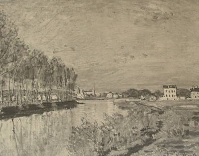 Le Seine d' Argenteuil - Monet: Le Seine d' Argenteuil - Monet This gravure is from Art Francais - Exposition d'Art decoratif ontemporain 1800 - 1885. Organisee par Madame la Cometesse Greffulhe, Presidente. Comes with copy of