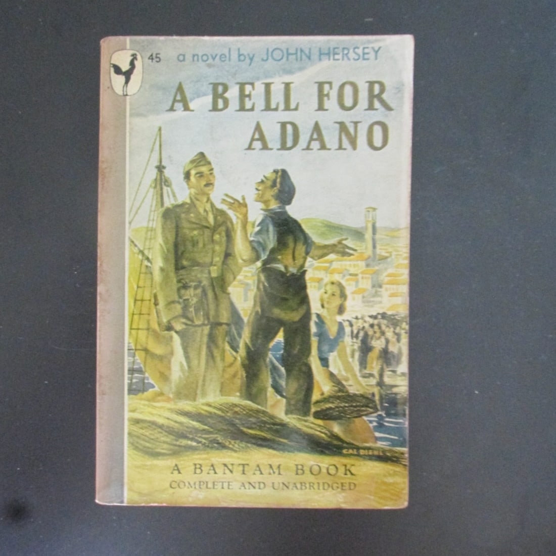 John Hersey Plus 3 More Vintage Books: A Bell For Adano - John Hersey 1946 Plus The Best of Damon Runyon 1941 The Far Call - Jackson Gregory 1951 The Two Worlds of Johnny Truro - George Sklar 1950 Binding: Paperback Type: