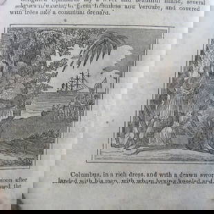 Goodrich History of the United States Woodcuts: History of the United States Rare - No Title Page. What is unique about this book in fair condition is the 15 plus woodcuts relating to American Historical events and topics contained within. Text on