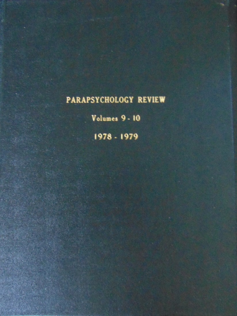 Parapsychology Review Volumes 9 and 10 (1 of 3)