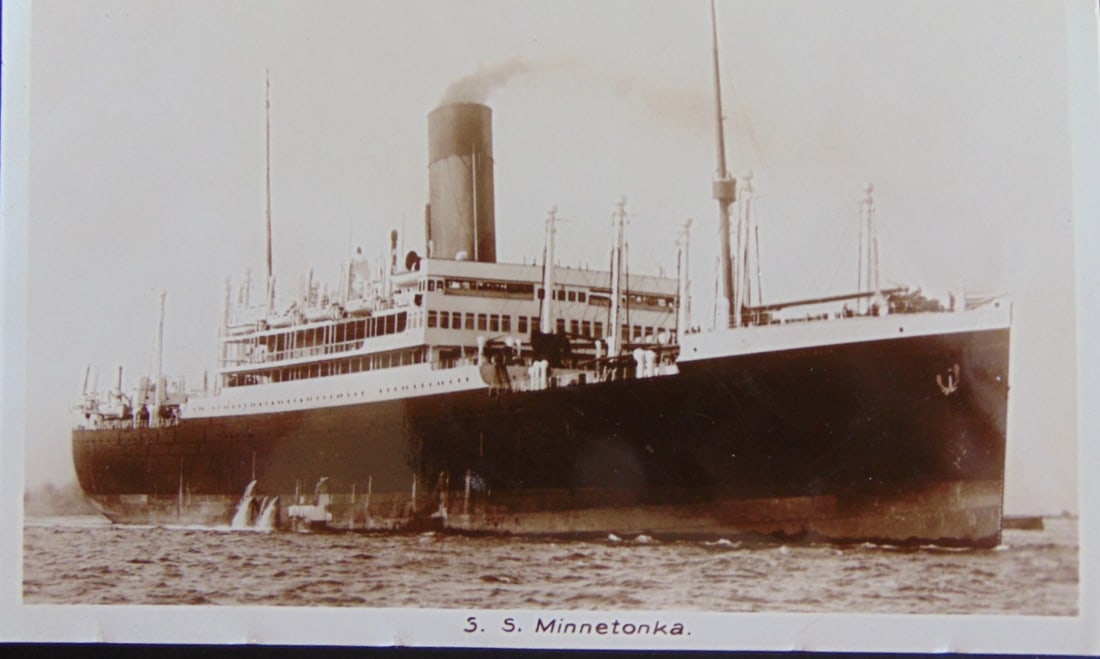 S.S. Minnetonka - RPPC: S.S. Minnetonka - RPPC Close clear view of this historic steamship. The S.S. Minnetonka, launched in 1924, was a majestic passenger liner known for its transatlantic crossings between North America an