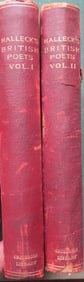 Halleck's British Poets - Leather Bindings