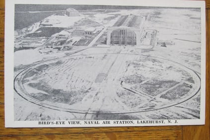 Bird's Eye View Naval Air Station Lakehurst NJ