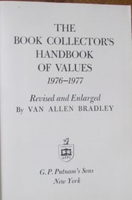 Book Collector's Handbook of Values - Signed