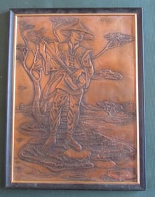 Chinese Man (Copper Plaque)