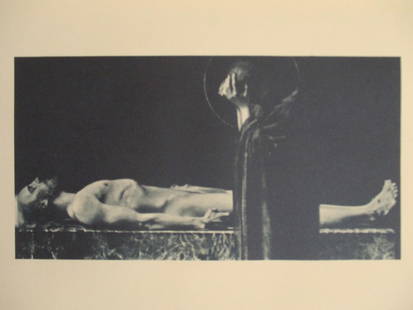 Franz Von Stuck - Pieta: Pieta  Von Stucks interpretation of Michelangelo's the body of Jesus and Mary after the Crucifixion of Christ. Image Size 4 x 7 1/2" Sheet size 9 x 12 1/2" Artist: Attributed Franz Von Stuck<