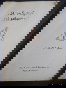 At The Sign of the Quadrant: At The Sign of the Quadrant An account of the Contributions to American Hydrography made by Edmund March Blunt and his sons. Author: Harold L. Burstyn Illustrations: B/W Photos Plates</