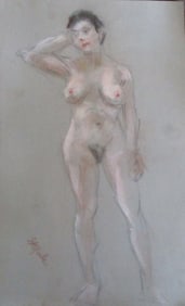 Nude Standing - Charles Stepule 1911 - 2006