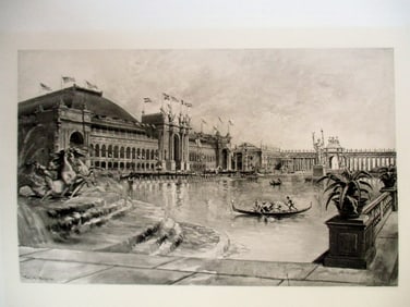 View of the Grand Basin - Columbian Exposition