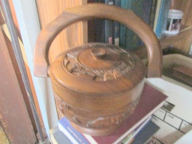 Asian Covered Folk Art Bowl