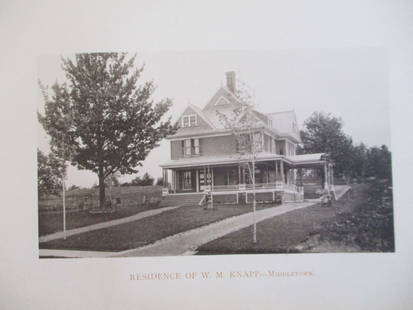 Residence of W. M. Knapp - Middletown  NY 1893: Residence of W. M. Knapp - Middletown, New York Extremely Rare Photographer: W. H. Parish Dated: 1893 Medium: Photomechanical Dimensions: 10 1/2 x 6" Provena