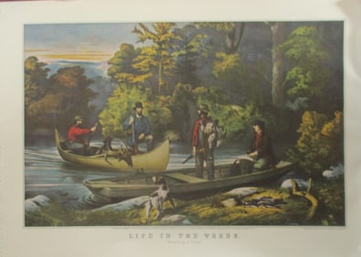 Life In The Woods - Currier Ives