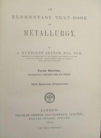 Elementary Textbook of Metallurgy 1903