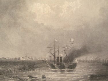 Southwest Mouth of the Mississippi Circa 1852