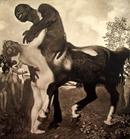 Franz Von Stuck - Centaur and Nymph