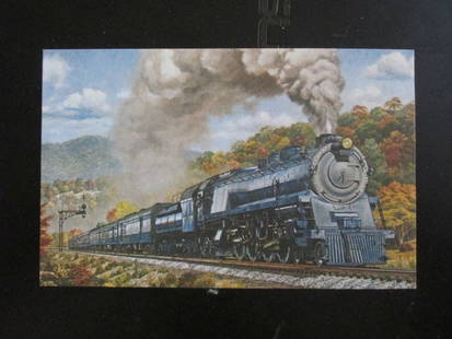 The 5600 Class Locomotive Baltimore and Ohio RR: The 5600 Class N1 4-4-4-4 Color Postcard. Dated: 1973 Type/Theme: Trains Railroads Publisher: Barnard Roberts Condition Report Unused. Very Good. Subject