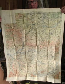 German Offensive On the Somme - March 1916 Map