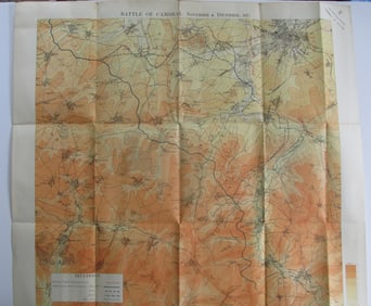 Battle of Cambrai - Nov. Dec. 1917 Map
