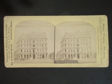 Staats - Zeitung Building New York Stereo View