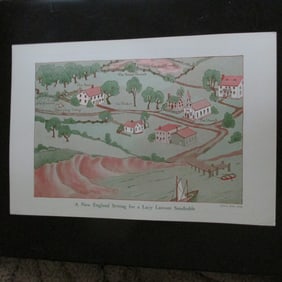 A New England Setting For A Lucy Larcom Sandtable
