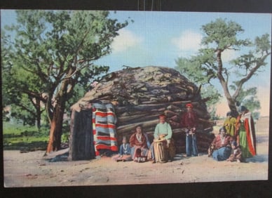 Navajo Indians on Reservation