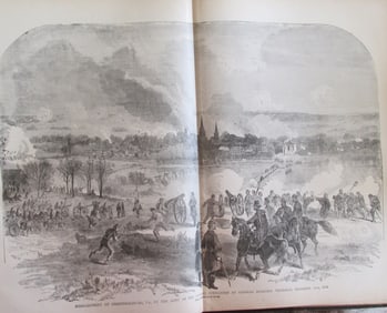 Bombardment of Fredericksburg plus Map