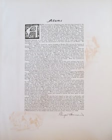 Tribute To President John Quincy Adams