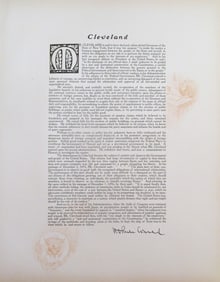 Tribute To President Grover Cleveland