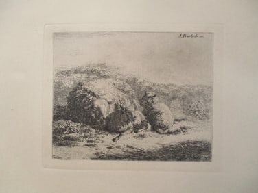 Family of Sheep - Etching Boland/Bartsch
