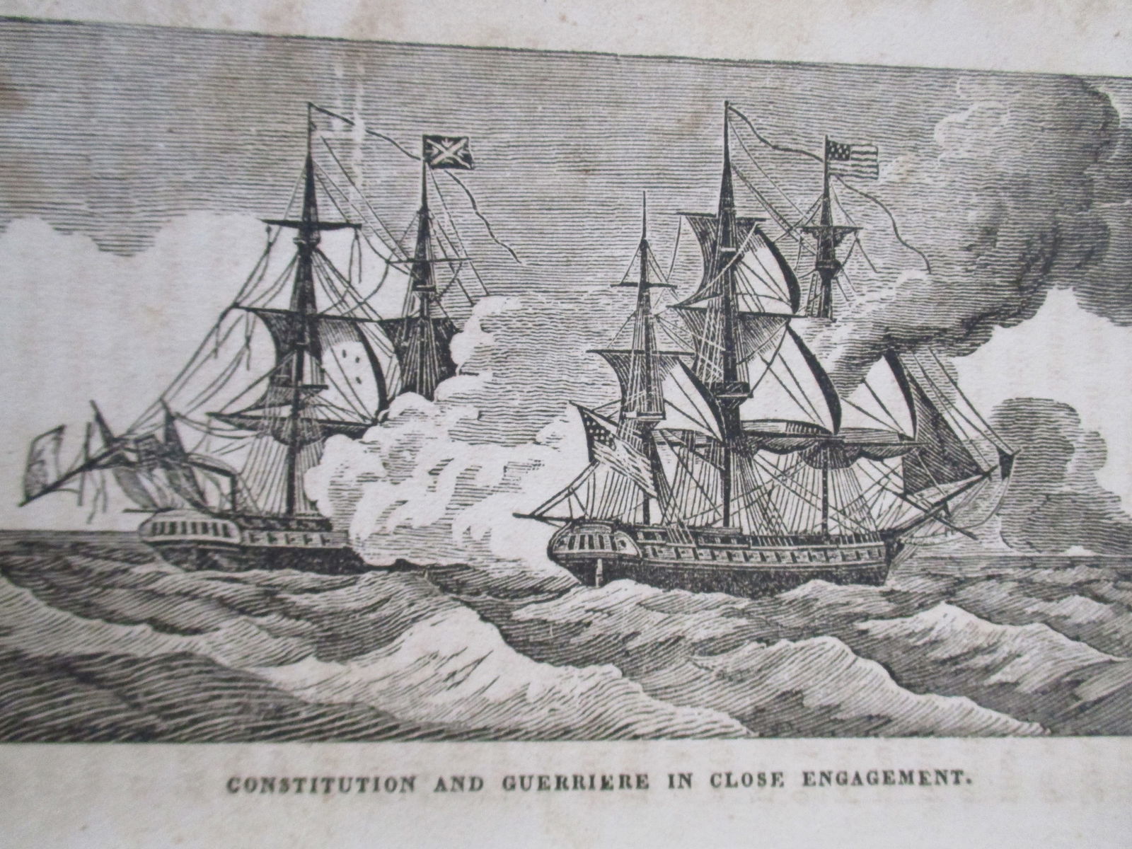 Constitution and Guerriere In Close Engagement (1 of 3)