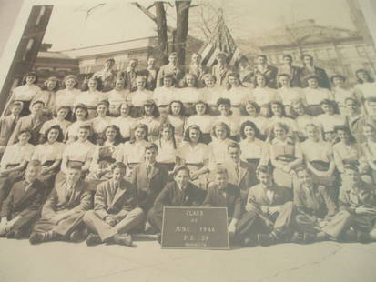 1946 Brooklyn Public School 39 Photograph: Brooklyn Public School 39 1946 Class photograph. Dated: 1946 Subject: School Class Photograph Medium: Gelatin silver print Dimensions: SS