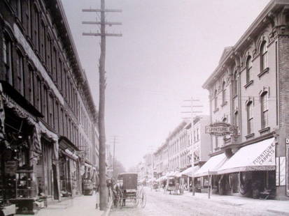 View on North Street - Middletown NY: View On North Street - Middletown, New York Extremely Rare Photographer: W. H. Parish Dated: 1893 Medium: Photomechanical Dimensions: 10